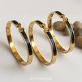H Black Bangle