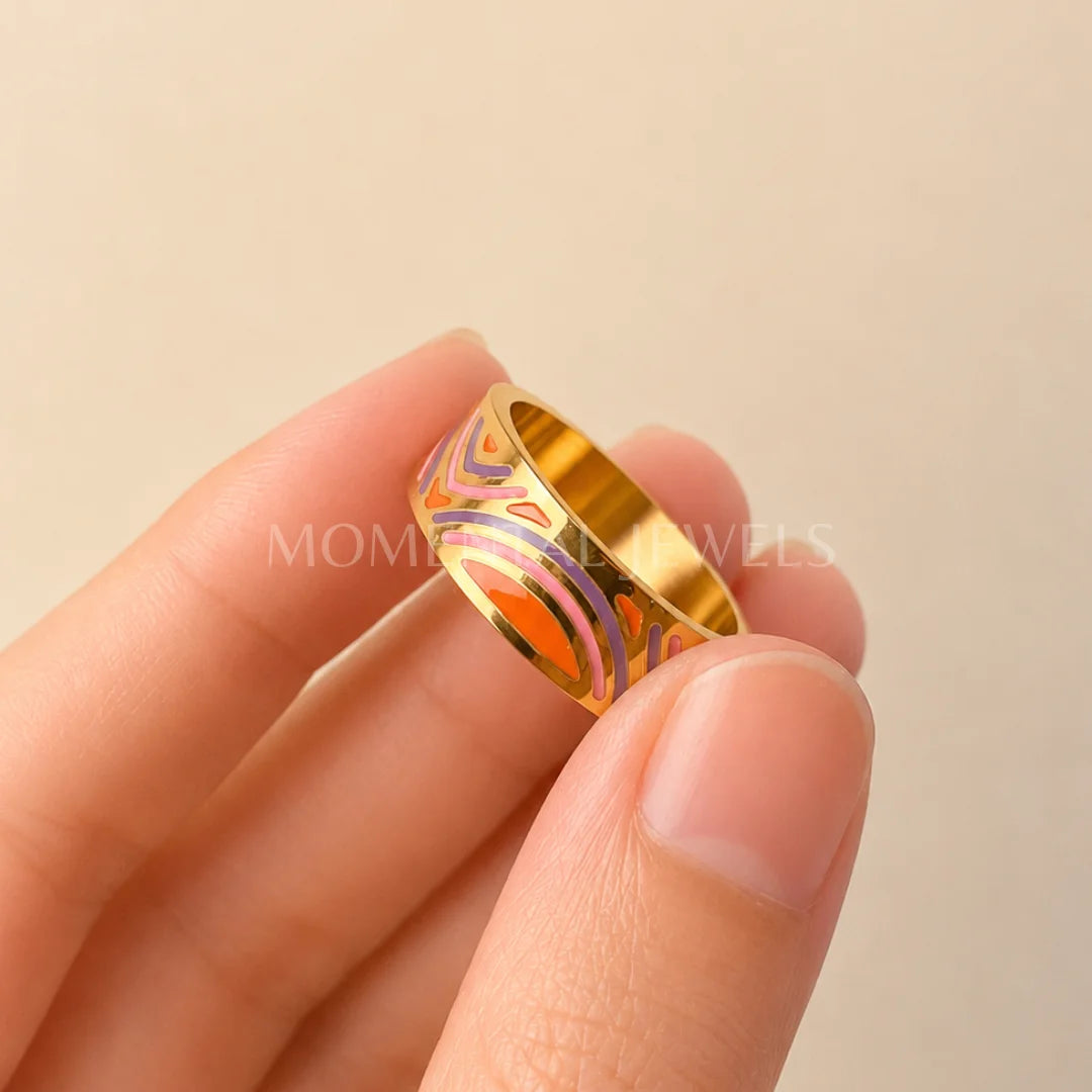 Orange Band Ring