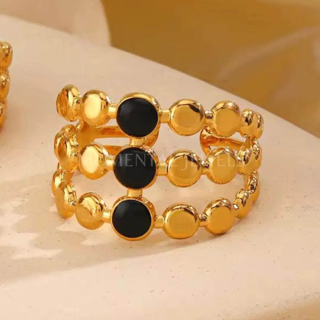 Black Three Layered
