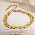 Cross Snake Chain Bracelet