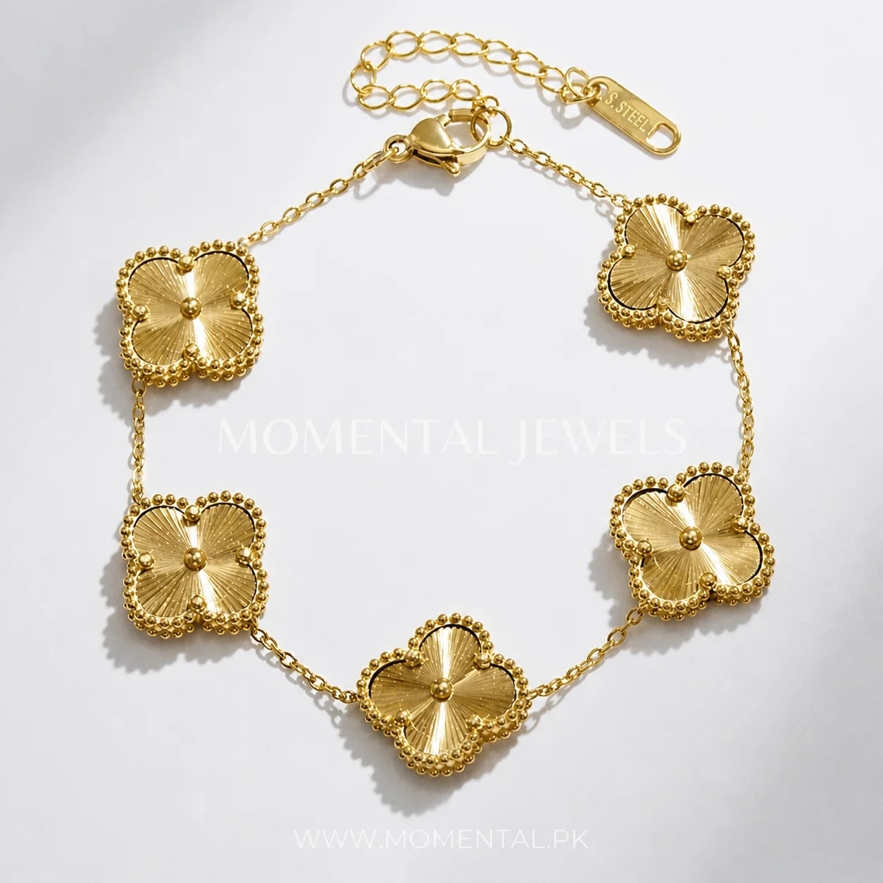 Golden Floral Bracelet