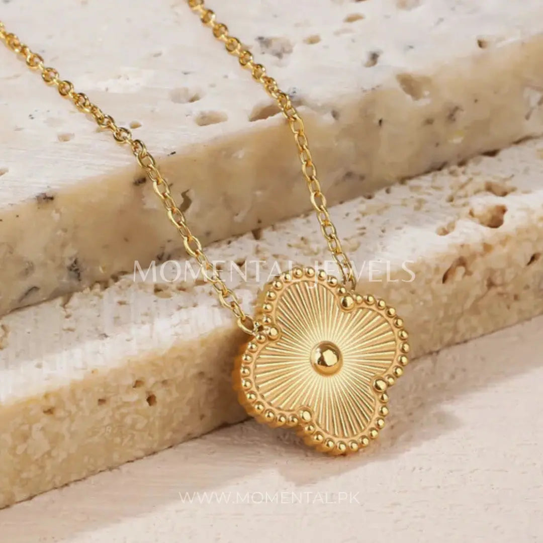 Golden Clover Pendant