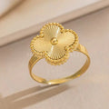 Golden Floral Ring