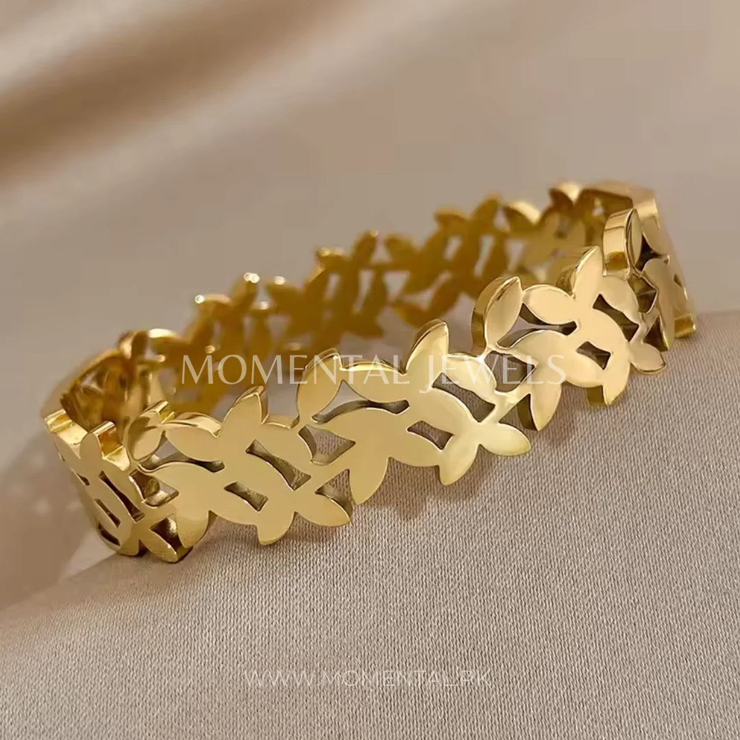 Leaf Cutwork Cuff