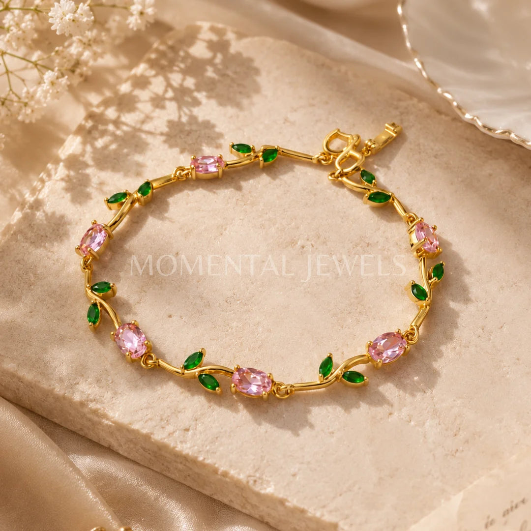 Pink Tulip Bracelet