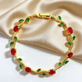 Red Tulip Bracelet