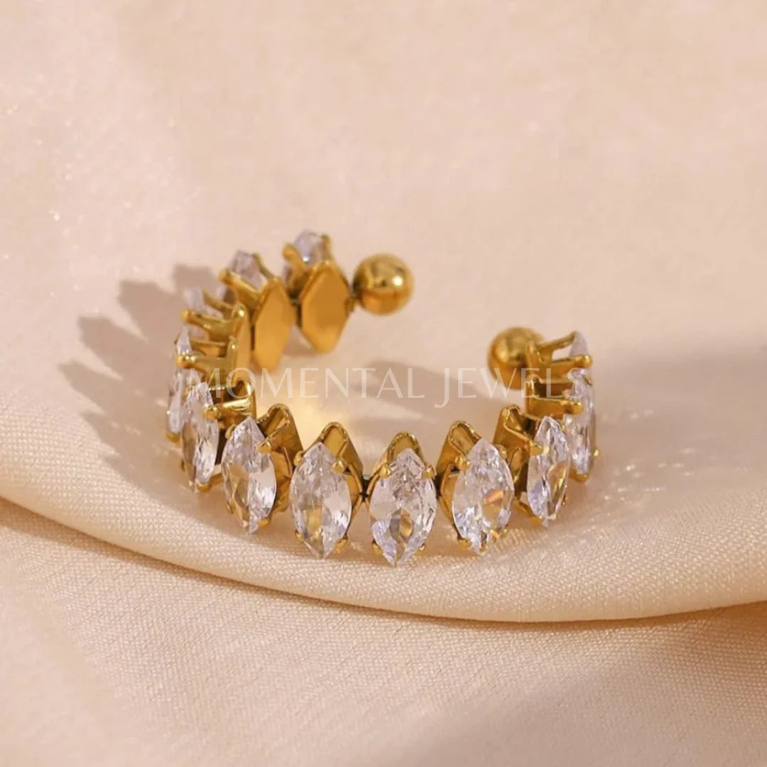 Rhinestone Band Ring