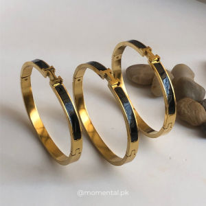 H Shaped Black & Gold Handcuff