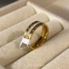 Gold Engraved Ring