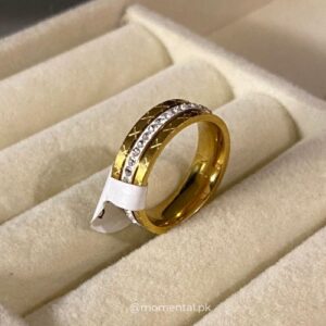 Gold Engraved Ring