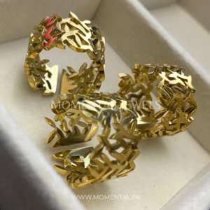 Gold-leaf-ring-adjustable