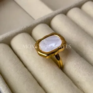 Marble White Ring
