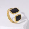 Chunky Black Ring