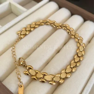 Textured-chain-bracelet